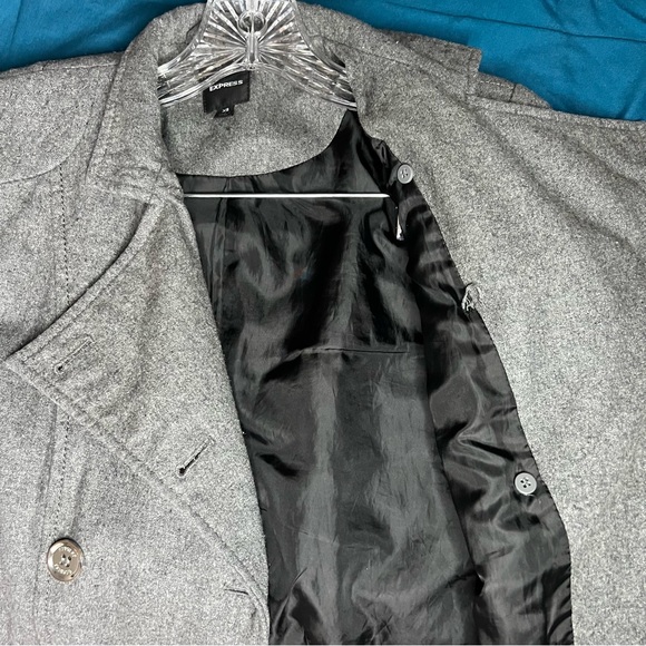 Express Grey Peplum Vintage Military
Moto Jacket, XS size - Picture 10 of 12